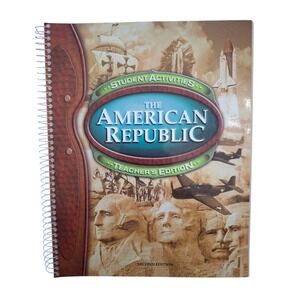 BJU Press The American Republic Student Activities Teacher's Edition 2nd Ed